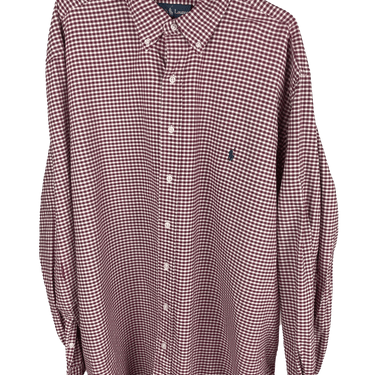 Chemise Ralph Lauren manches longues carreaux rouge