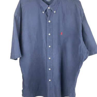 Chemise Ralph Lauren manches courtes bleu