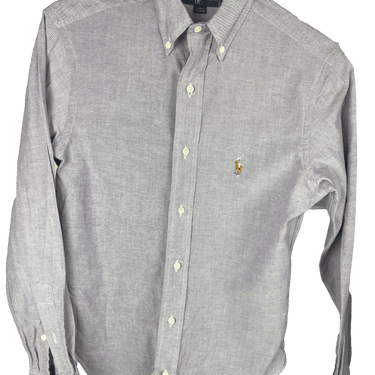 Chemise Ralph Lauren manches longues gris