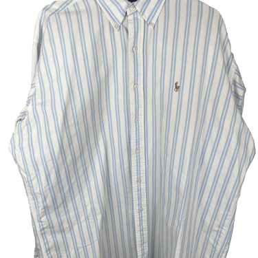 Chemise Ralph Lauren manches longues rayures bleus